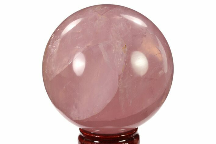 Polished Rose Quartz Sphere - Madagascar #136289
